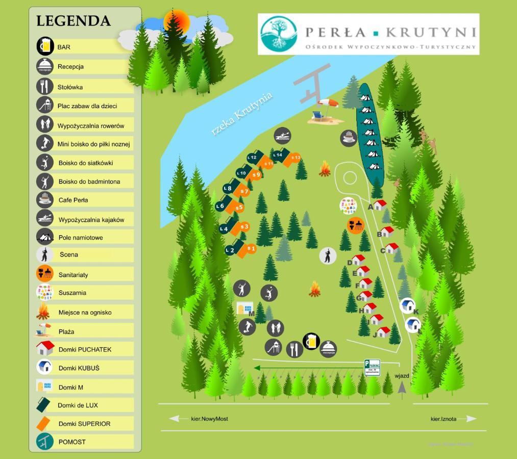Osrodek Wypoczynkowo-Turystyczny Perla Krutyni Hotel Nowy Most Bagian luar foto